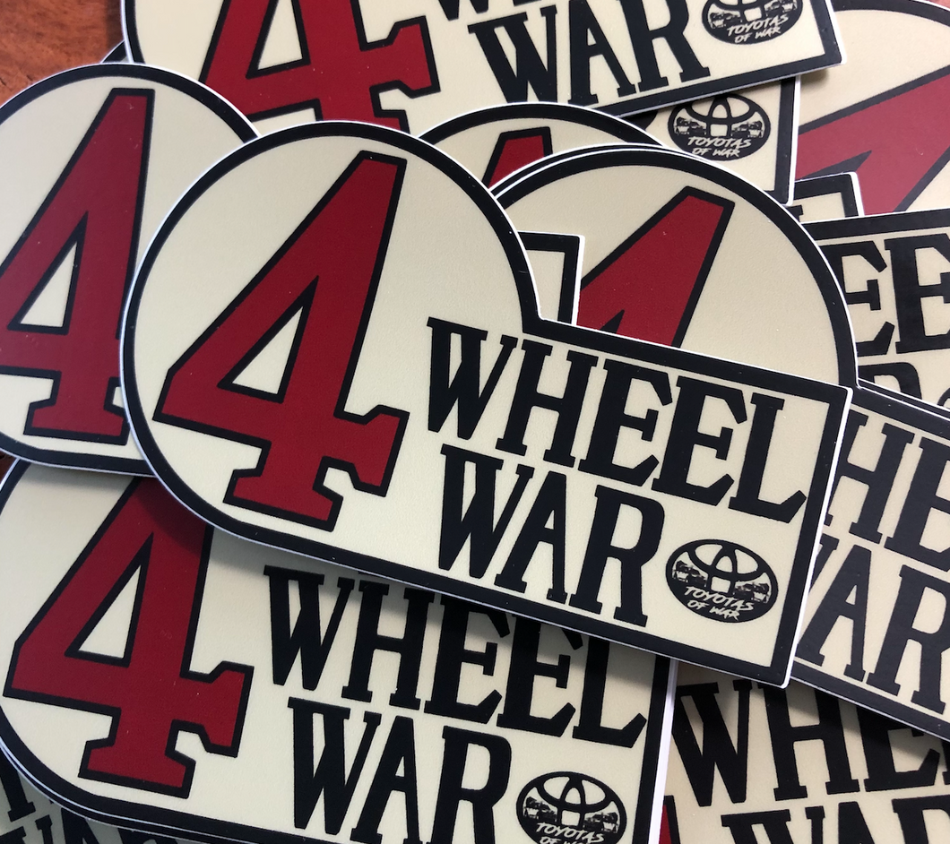 4 Wheel War Sticker and Patches